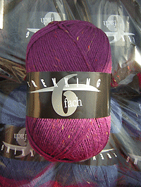 Trekking 6-fach Tweed - brombeere violett, Atelier Zitron