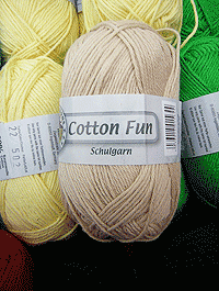 Cotton Fun  Schulgarn - Eierschale, Grndl