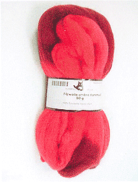 Filzwolle Ombre Kammzug - Cranberries - Farbe 1963ombre