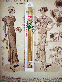 Strumpfstricknadeln - Bambus 3,0 - Lnge: 20 cm