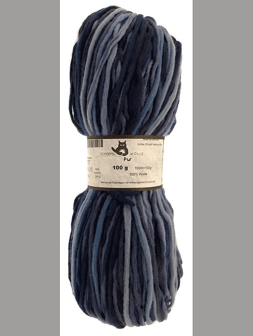 Pur Wolle - Stone washed - Farbe 1535ombre