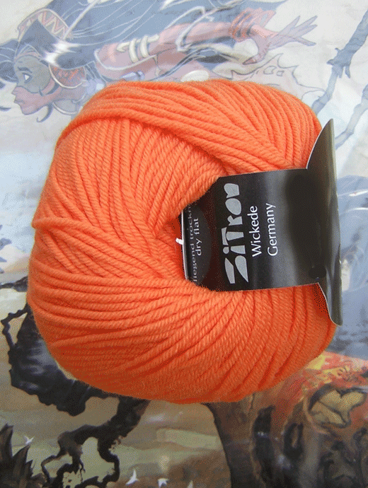 Life Style Wolle - orange zart - Farbe 90