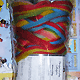 Filzwolle Fingerwolle Regenbogenkammzug - Papagei, Farbe 1701, Schoppel-Wolle, 100% Schurwolle 1,25g/m Filzwolle, 4.45 